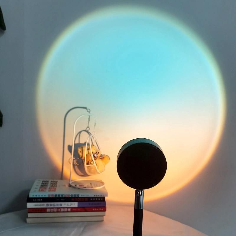 Rainbow Projection Light Living Room Bedroom Background Wall Lights Sunset Table Lamp