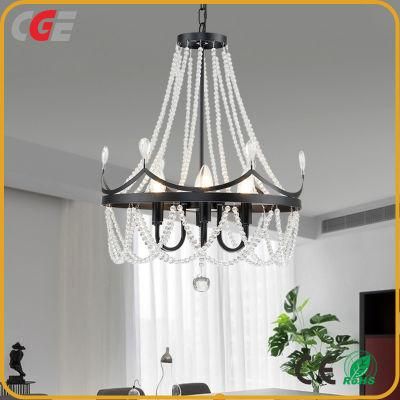 Modern European American Style Hotel Lighting Decoration LED Luxury Wedding Glass Crystal Chandelier