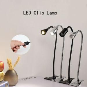 LED Desk Lamp Book Light USB Powered Clip Holder Flexible Bedside Reading Lights for Study Room Travel USB Table Lamps