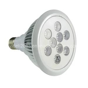 Cooling Fins on PAR38 Aluminium LED Spotlight Lamp 9W