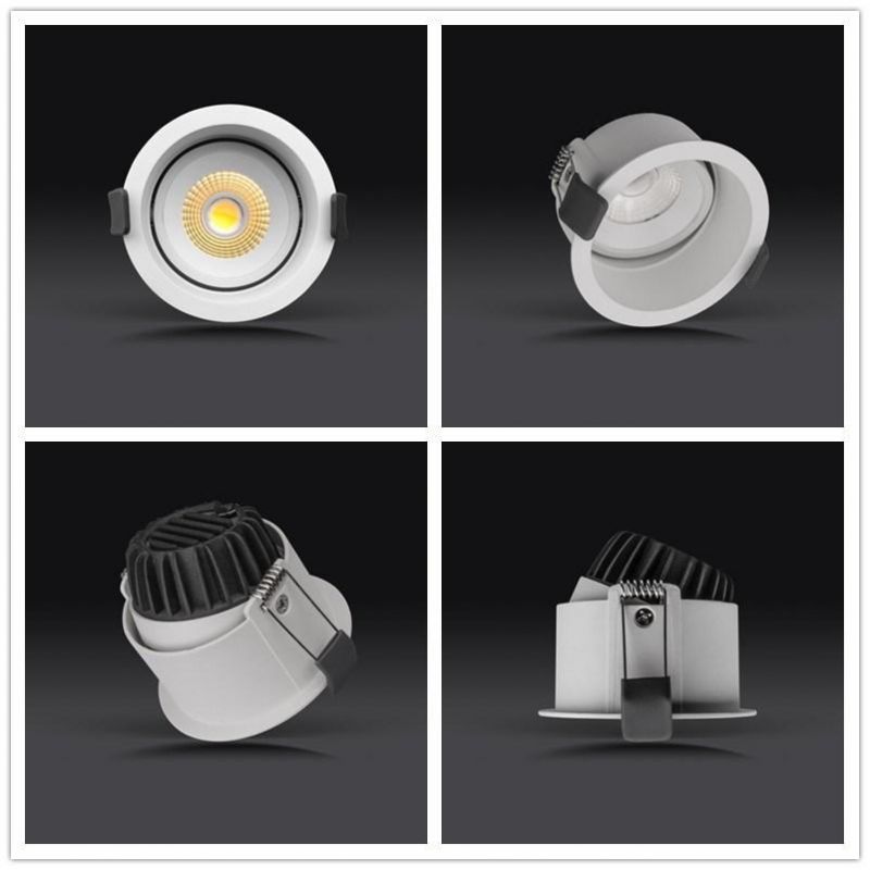 Cast Aluminum Deep COB LED IP44 Recessed Down Light