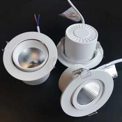 3W 5W 7W Aluminum Trim Dob LED Recessed Ceiling Downlight Down Spotlight for Wholesale and Distrubitor