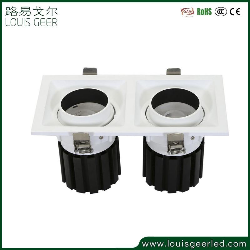 High Quality Ra 95 Aluminum COB 30W Recessed LED Down Light for Project Hotel