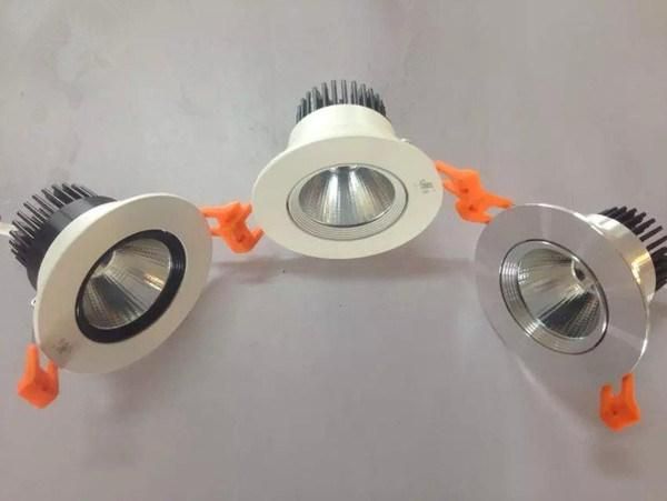 Recessed Directional LED Downlight Dimmable COB Spot Light 10W 4000K Nature White of China Factory