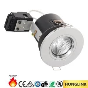 IP65 90mins Fireproof Down Light Die-Cast Aluminum GU10 Fixed Fire Rated Downlight