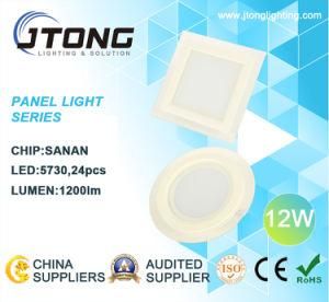 12W LED Panel Light with Glass (BLG-12W)
