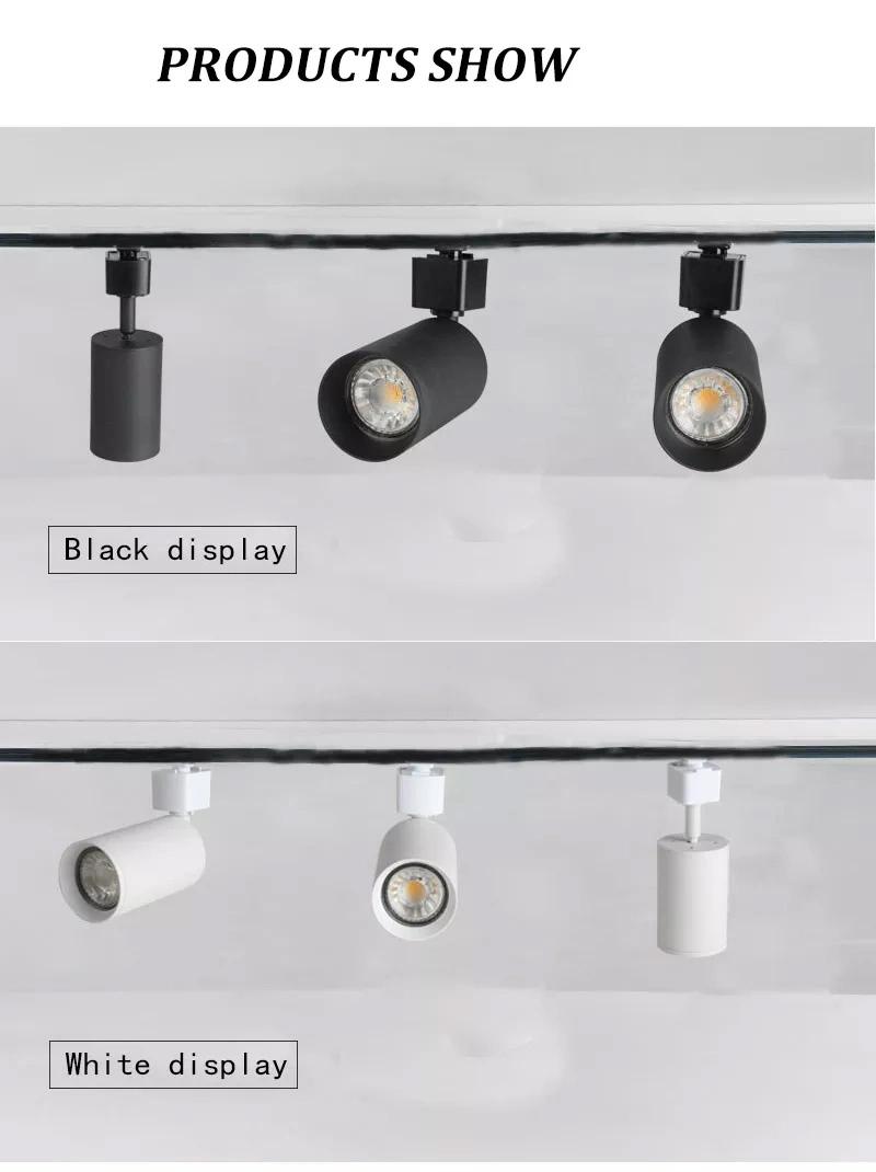 Modern Design Adjustable 350 Degrees Spot Rail Lighting 7W LED Track Lamp