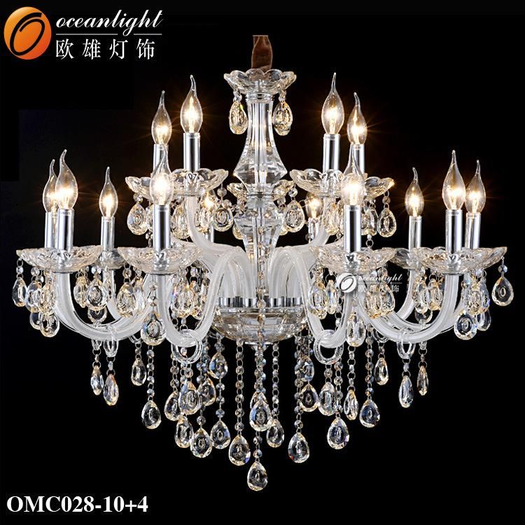 Classic Cognac Crystal Candle Chandelier Pendant Light Om88033c