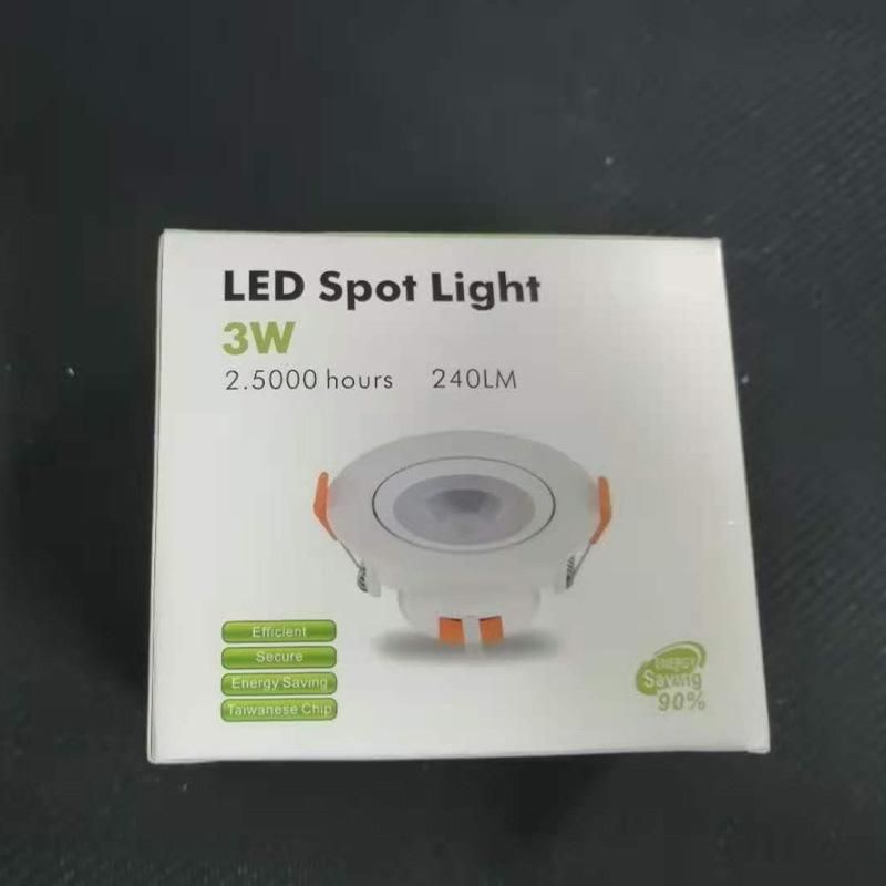 CE RoHS 3W/5W/7W/12W LED Ceiling Spotlight Aluminum Fixed Movable Downlight