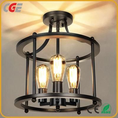 American Style Ceiling Lamp Retro Industrial Style Wrought Iron Dining Room Bedroom Ceiling Lamp