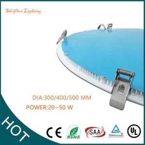 16 Inch 400mm 30W Fluorescent Recessed Ceiling Round LED Panel Lighting for Indoor
