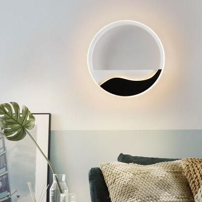 LED Wall Light Nordic Postmodern Minimalist Wall Light Round Background Wall Light