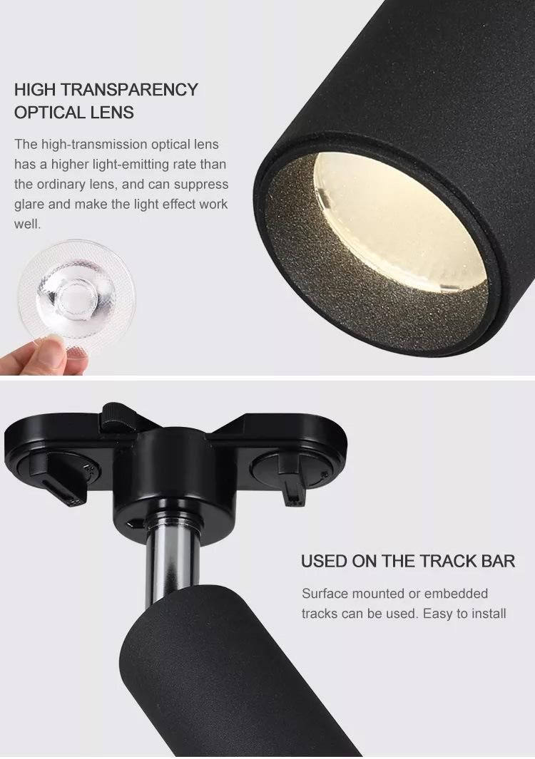 Retail Store Optical Housing Modern Cool White Rechargeable Magnetic LED Track Light for Showcase