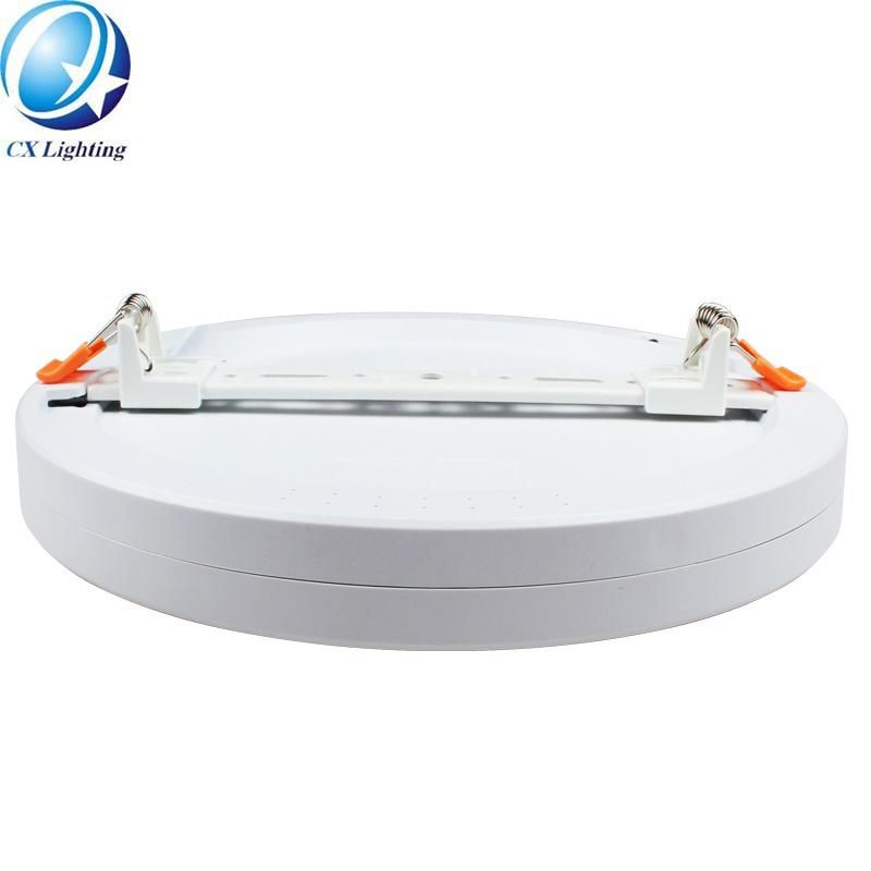 Free Opening Hole Size Frameless Recessed Round Panel Light