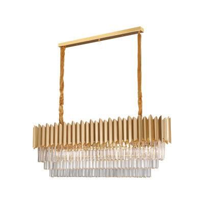Dafangzhou 192W Light China Champagne Chandelier Factory Iron Chandelier Contemporary Style LED Pendant Light Applied in Conference Room