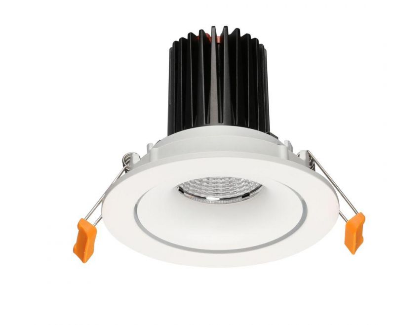 White Recessed Aluminum MR16/GU10 Downlight Housing Plus High Power Module