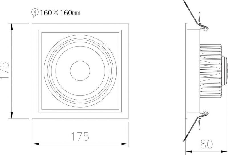 Surface Mounted Economic Brightness LED Panel Downlights 12W LED Bulb Light for Residential Office Project