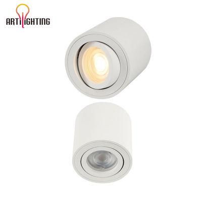 Super Bright 120lm/W Diameter 80mm Surface Mounted COB LED Downlight for Shop Hotel Home