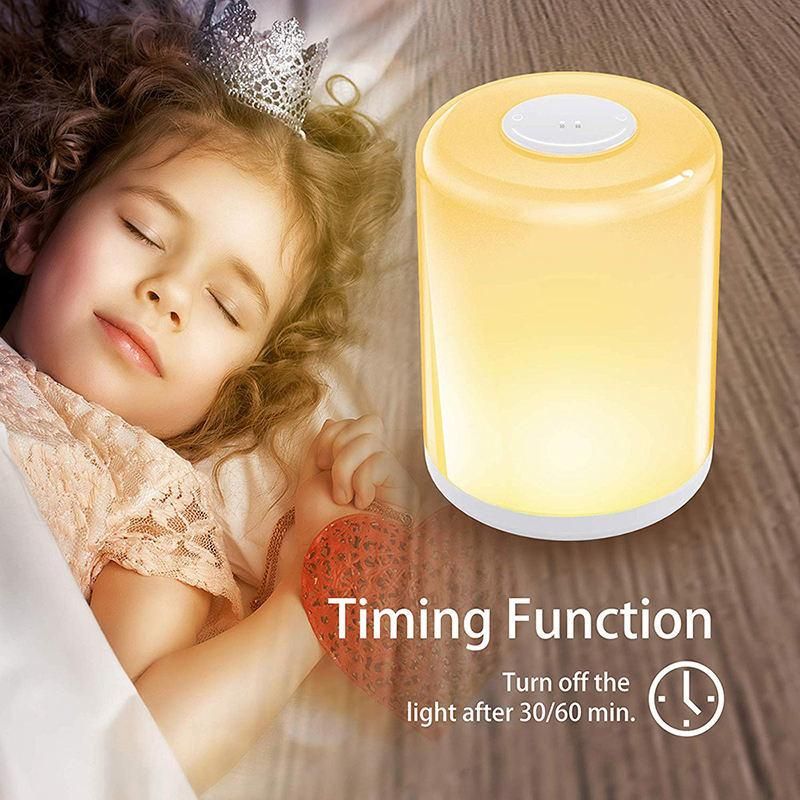 Touch Control Brightness Adjustable Color Changeable Night Lamp