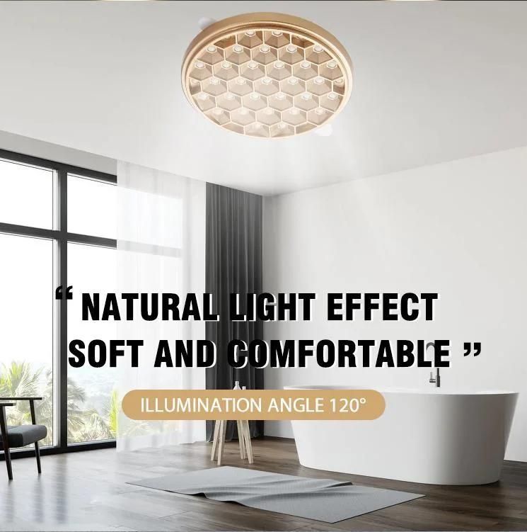 Energy Saving and Environmental Protection Ultra-Thin Frameless Circular Embedded LED Panel Lamp High-End Atmospheric Grade Household Corridor Supermarket Basem