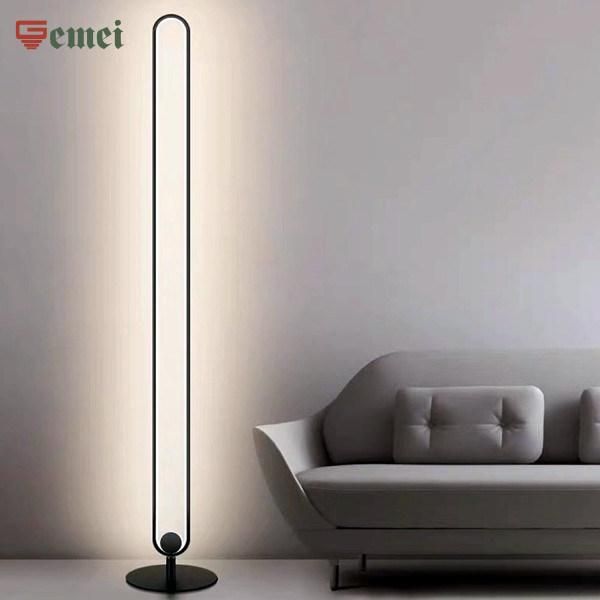 LED Simple U-Shaped Standing Floor/ Desk /Table Lamp with RGB Effect