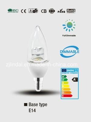Dimmable LED Crystal Bulb C37-T