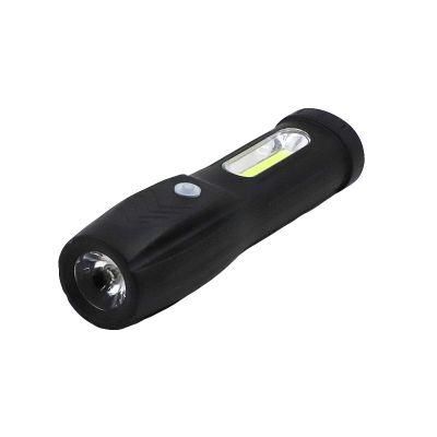Solar Powered Rechargeable COB Flashlight LED Flashlight for Outdoor Emergency Lightings
