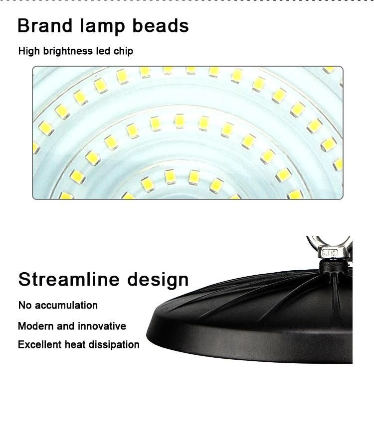 Hot Product Fixtures 19000 Lumen Smart 200W 400W Hot Selling UFO Highbay Light Linear LED High Bay Light for Shopping Mall