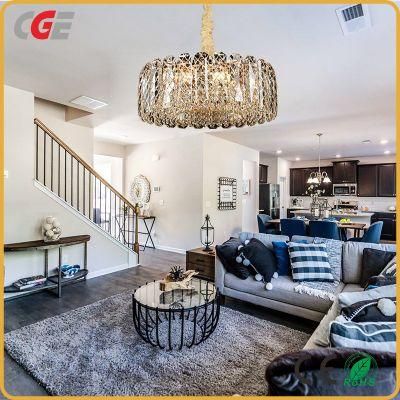 Luxury Modern Living Room Light Round Hotel Villa Crystal Chandeliers