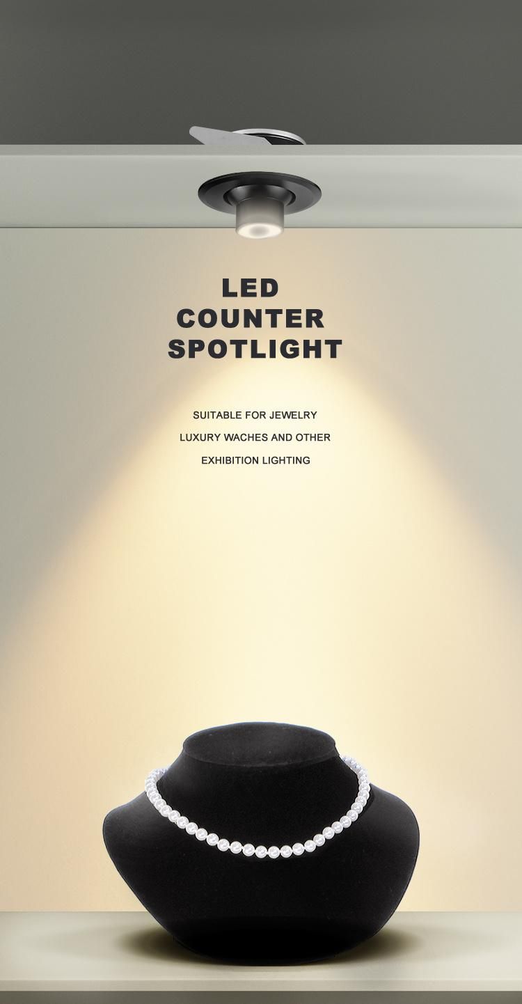 3W LED Spotlight LED Cabinet Light for Jewelryshop and Museum
