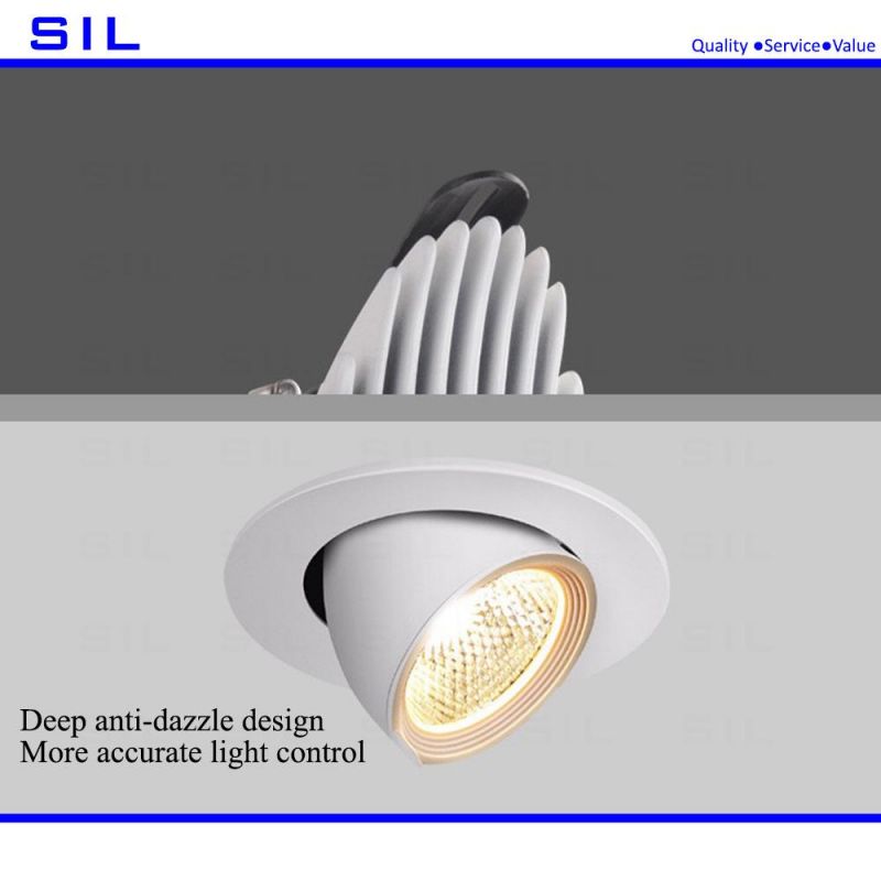 LED Elephant Trunk Light COB Corner Downlight 360 Degree Adjustable Rotating Spotlight Commercial Home Project Applicable Downlight