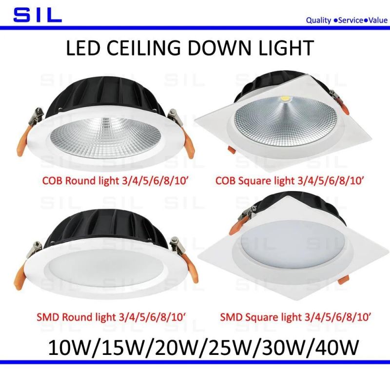 Wholesale Round 40W LED Panel Downlight White Recessed Ceiling Light for Room Office Lighting