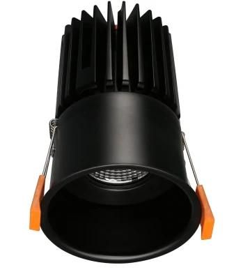 Black Ra4 Downlight Module + LED Downlight Mounting Ring