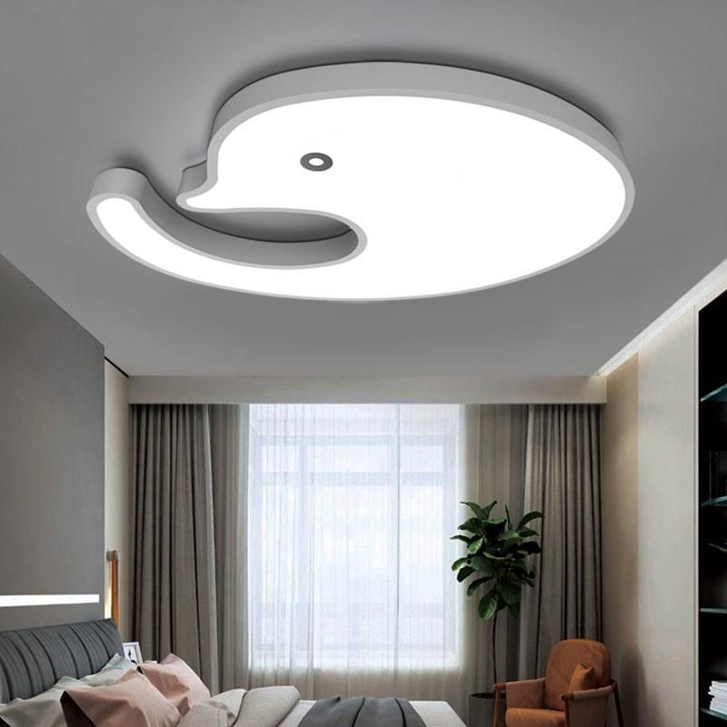 Sand White Finish Acrylic LED Ceiling Lamp Kids Room