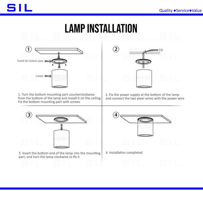 Hot Selling 15W Aluminum IP65 LED Downlights Recessed LED Down Light