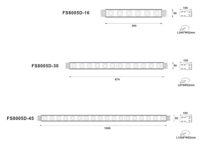 Trimless Tiltable Timless Wall Washer Linear Light