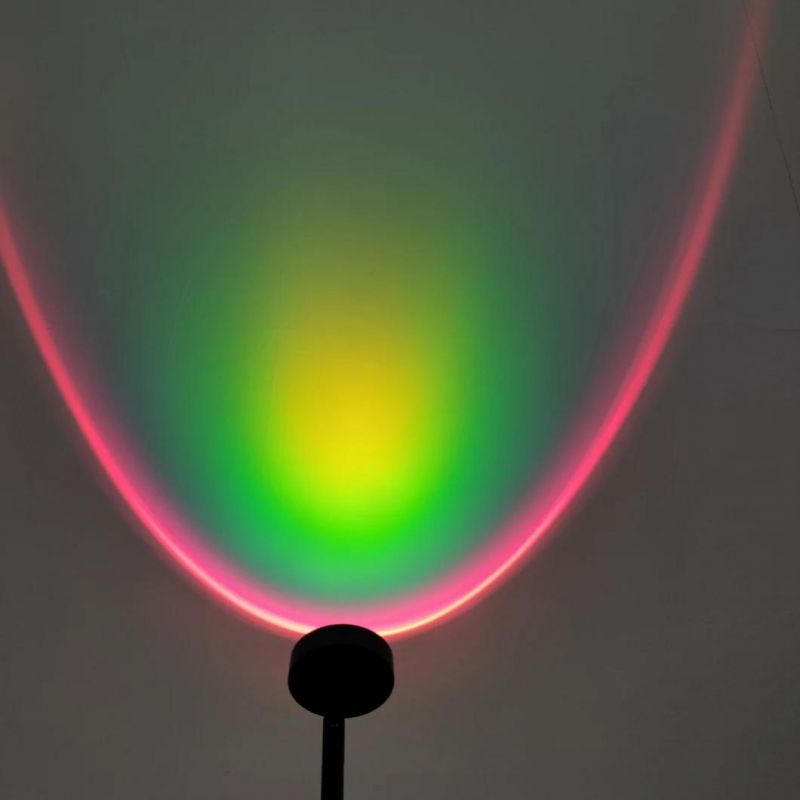 USB Button Rainbow Sunset Projector Lamp Home Decoration Color Lamp