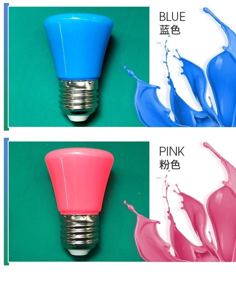 1W 3W G45 7 Colors Crown LED Bulb