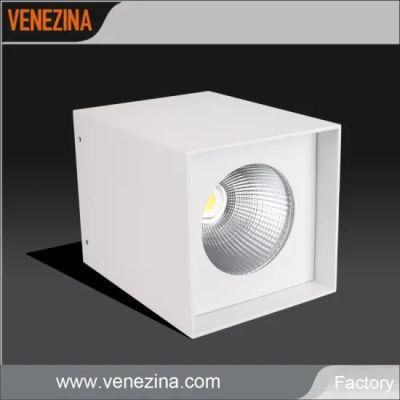 High Power 20W Square Ceiling Surface Mounted LED Downlight COB LED Ceiling Down Light
