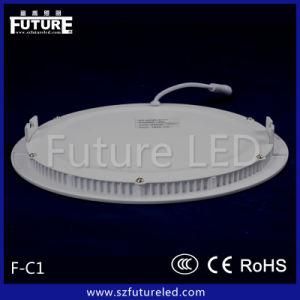 SMD2835 Cool White Round Panel Lampu LED Panels 6W