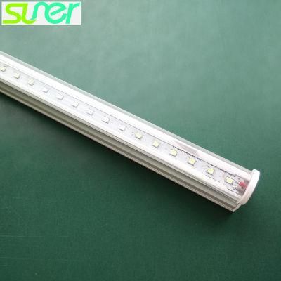 Bright LED T5 Tube Straight Linear Strip Light 9W 0.7m with Transparent PC Cover 3000K Warm White 110lm/W