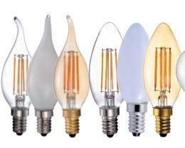 LED Energy-Saving Filament Candle Bulb B35 Ba35 220V 2W 4.5W 15000h 2 Year Warranty Ce RoHS ERP E14