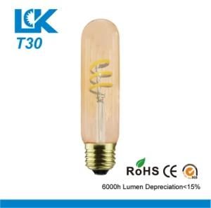 4W 350lm T30 New Spiral Filament Retro LED Light Bulb