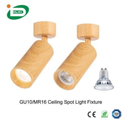 TUV Standard 3-5 Year Warranty Indoor Lighting Decorative Wood Ceiling Lights GU10 LED Spotlight