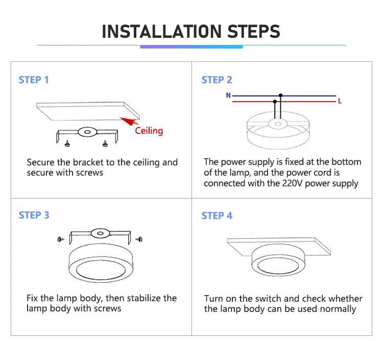 Economical and Practical Professional Design RGB WiFi Smart Ceiling Light