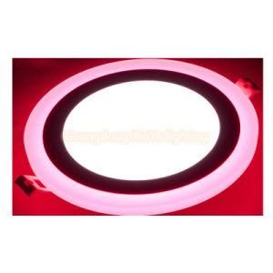 China Wholesale Market Double Color Slim Surface Mounted 3+3W 6+3W 12+4W 18+6W Round Square LED Panel Light Downlight