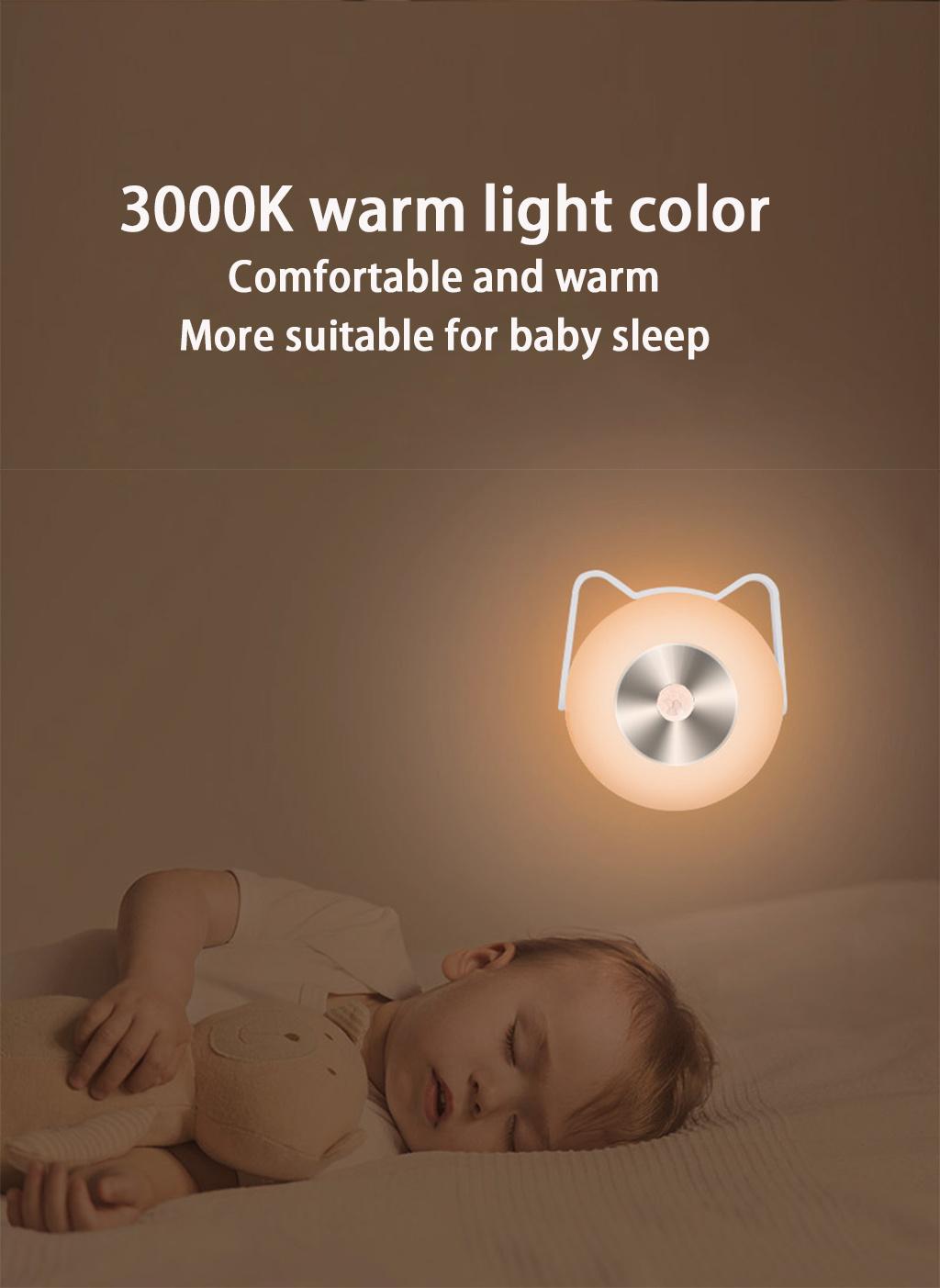 Human Body Induction + Light Control Cabinet Lights, Rechargeable or AA Battery Dual Power Supply Night Light