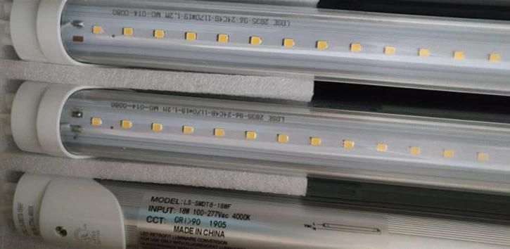 T8 Fluorescent Light Tube 4FT 18W 22W 150lm/W with CRI>90