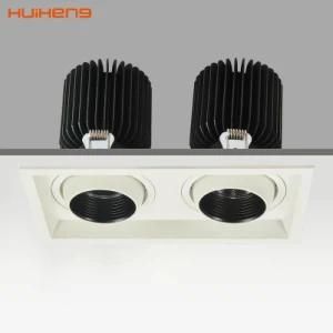 High Quality 2*30W LED Recessed LED Grille Downlight