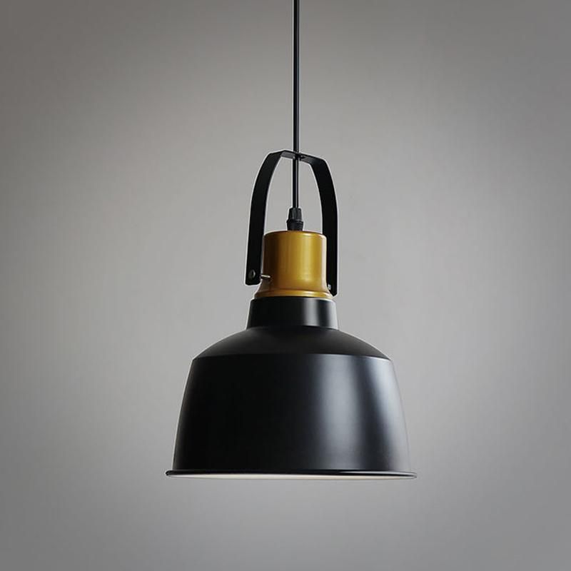 Retro Big Pendant Light Hanging Black Color Lamp